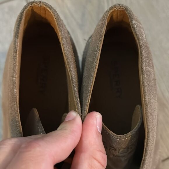 BRAND NEW SPERRY TOP SIDER WOMENS STELLA PROW ANKLE BOOTIE SUEDE TAN SIZE 9 - Picture 6 of 9